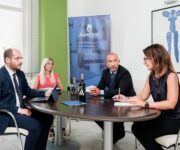 I soci di Auroflex: Fabio, Katia, Giuseppe e Francesca Butera