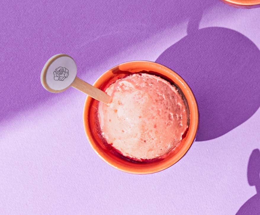 Il gelato alla rosa di Ficus