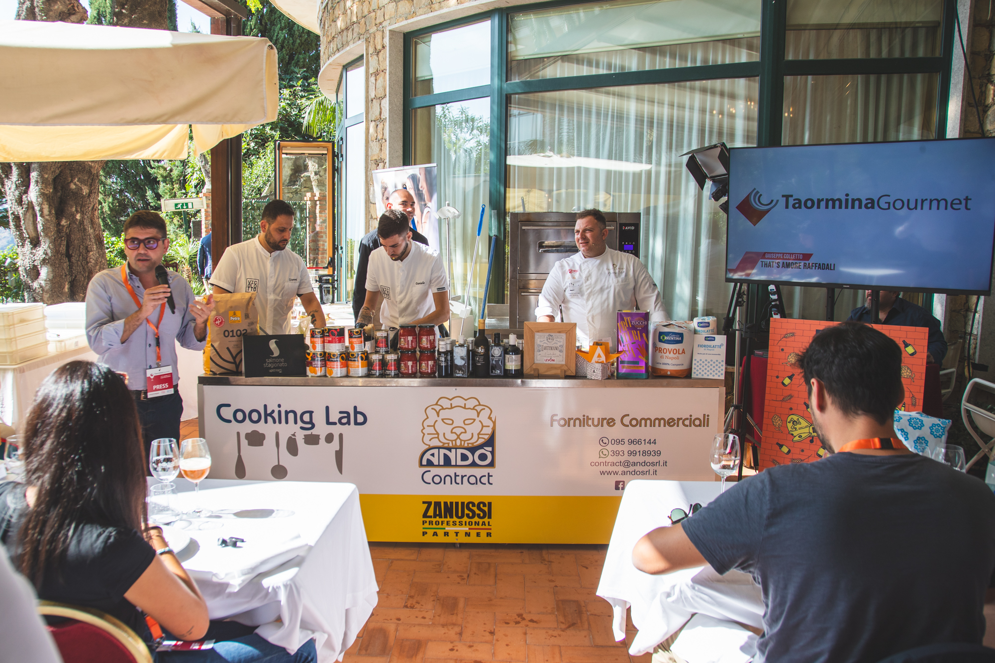 Il cooking show di Colletto e Mezzasalma – ph Vincenzo Ganci, Migi Press