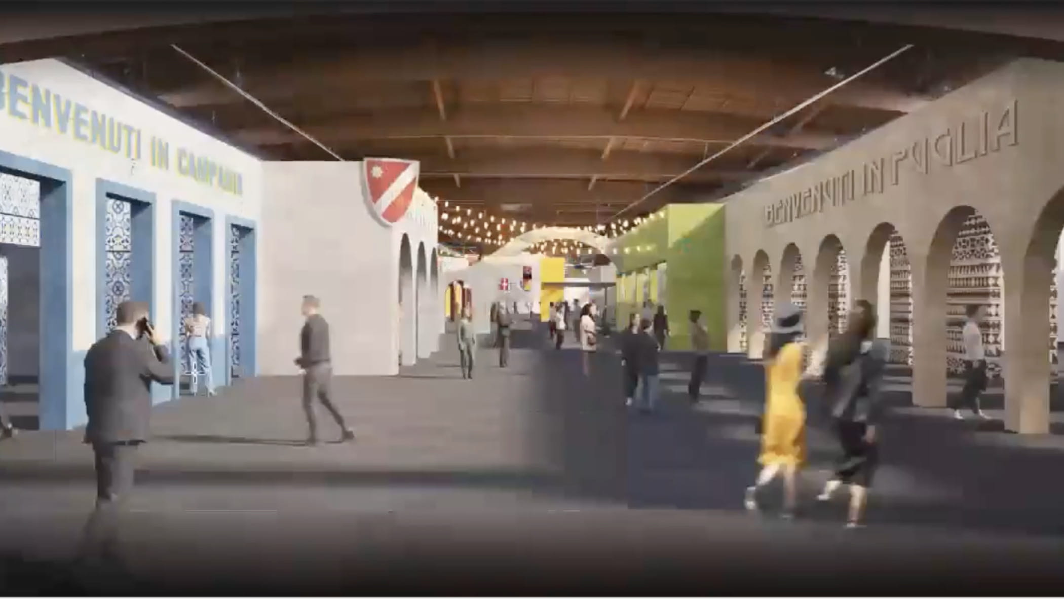 Uno dei rendering di Grand tour Italia