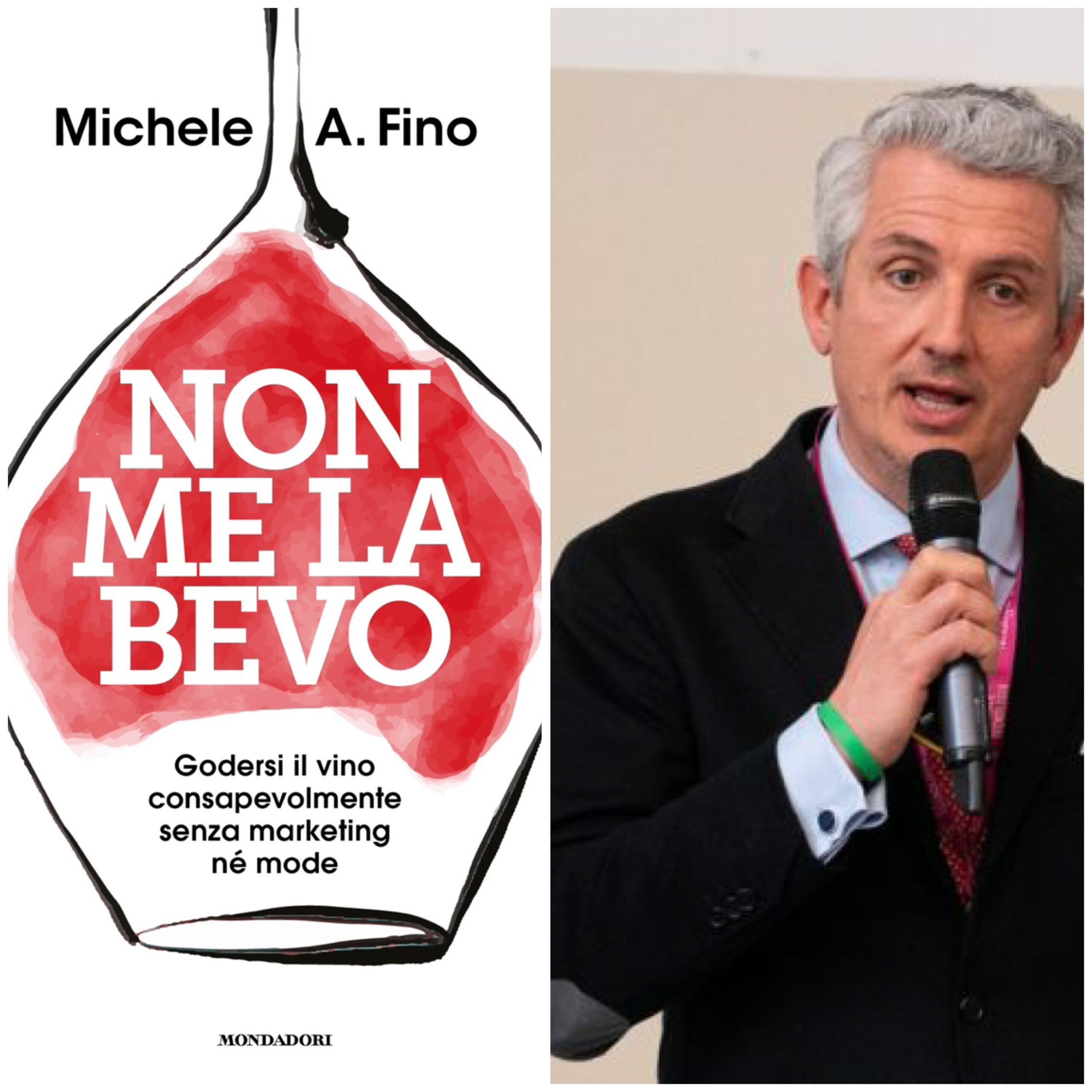 Da sinistra la copertina del libro “Non me la bevo” e Michele A. Fino