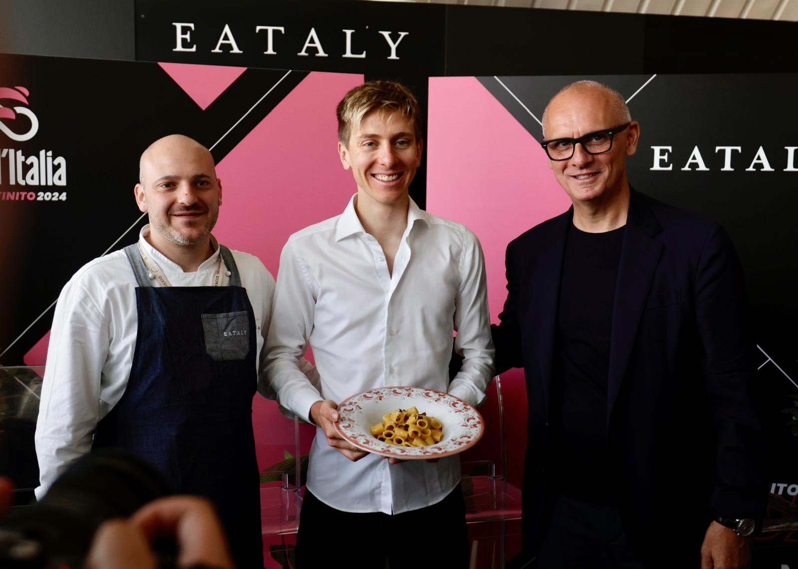 Luca Mussi, Tadej Pogačar, Andrea Cipolloni