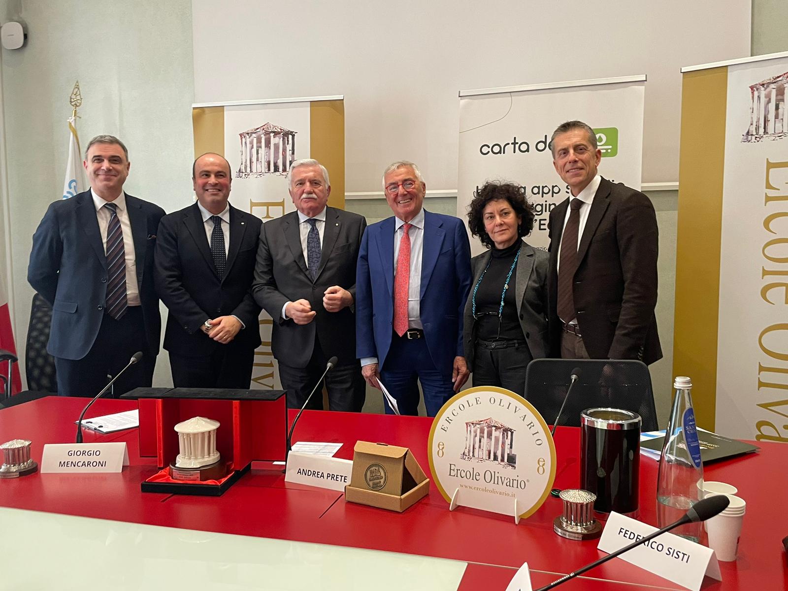 Immagini dalla presentazione del concorso Ercole Olivario 2025