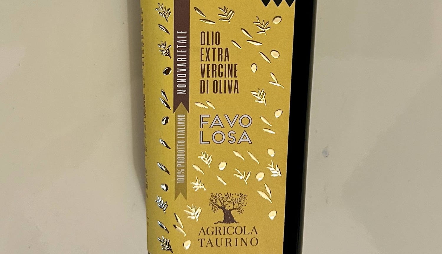 Azienda agricola Taurino – Monocultivar Favolosa – Etichetta