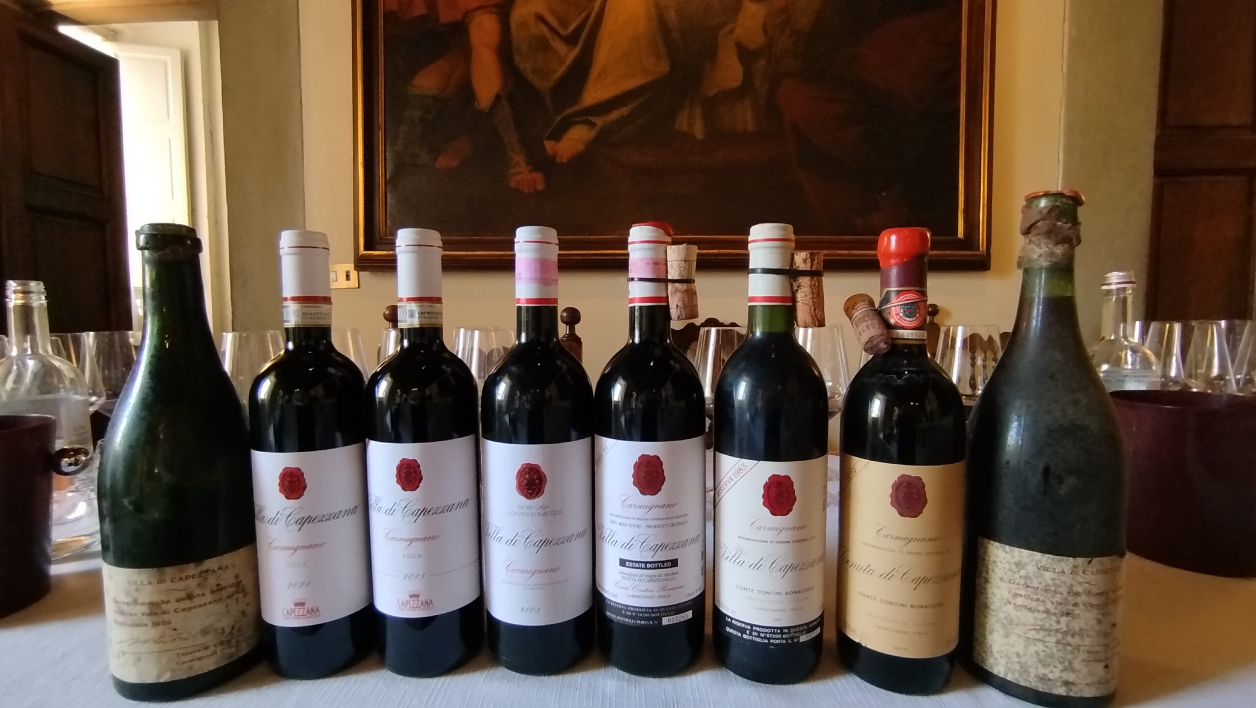 La verticale di Tenuta di Capezzana