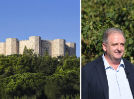 Castel del Monte e Francesco Liantonio, presidente del Consorzio di Tutela Vini Doc Castel del Monte