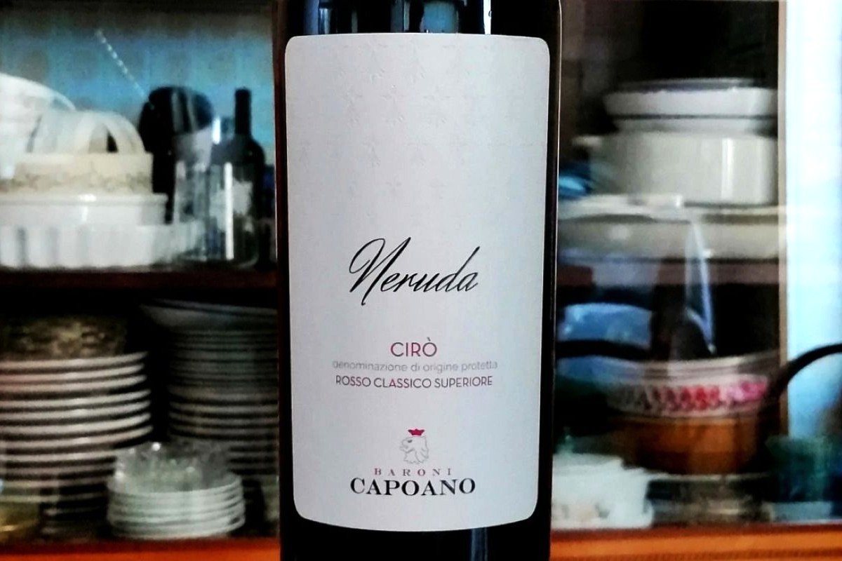 Cirò Rosso Classcico Superiore Neruda Baroni Capoano – etichetta