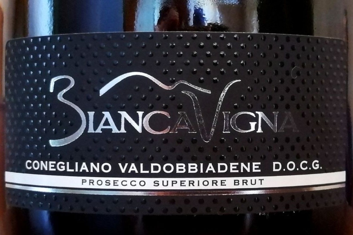 L’etichetta del Conegliano Valdobbiadene Prosecco Superiore Brut di BiancaVigna
